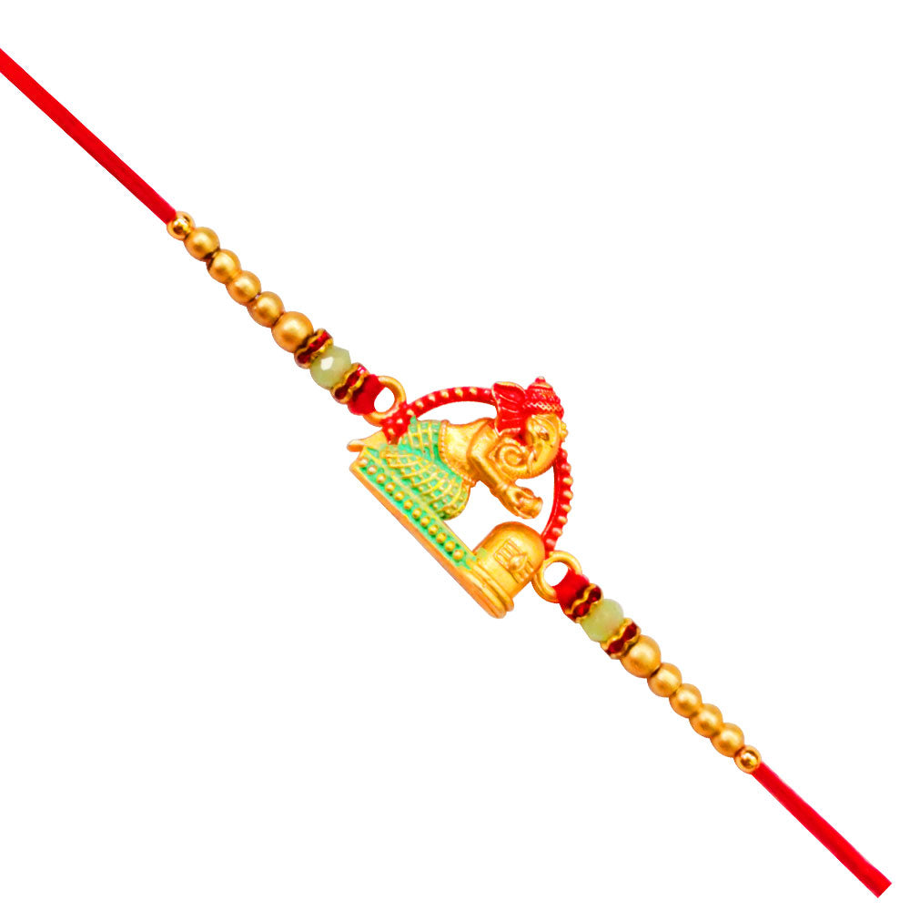 Single Rakhi - Ganesha and Shivling Rakhi