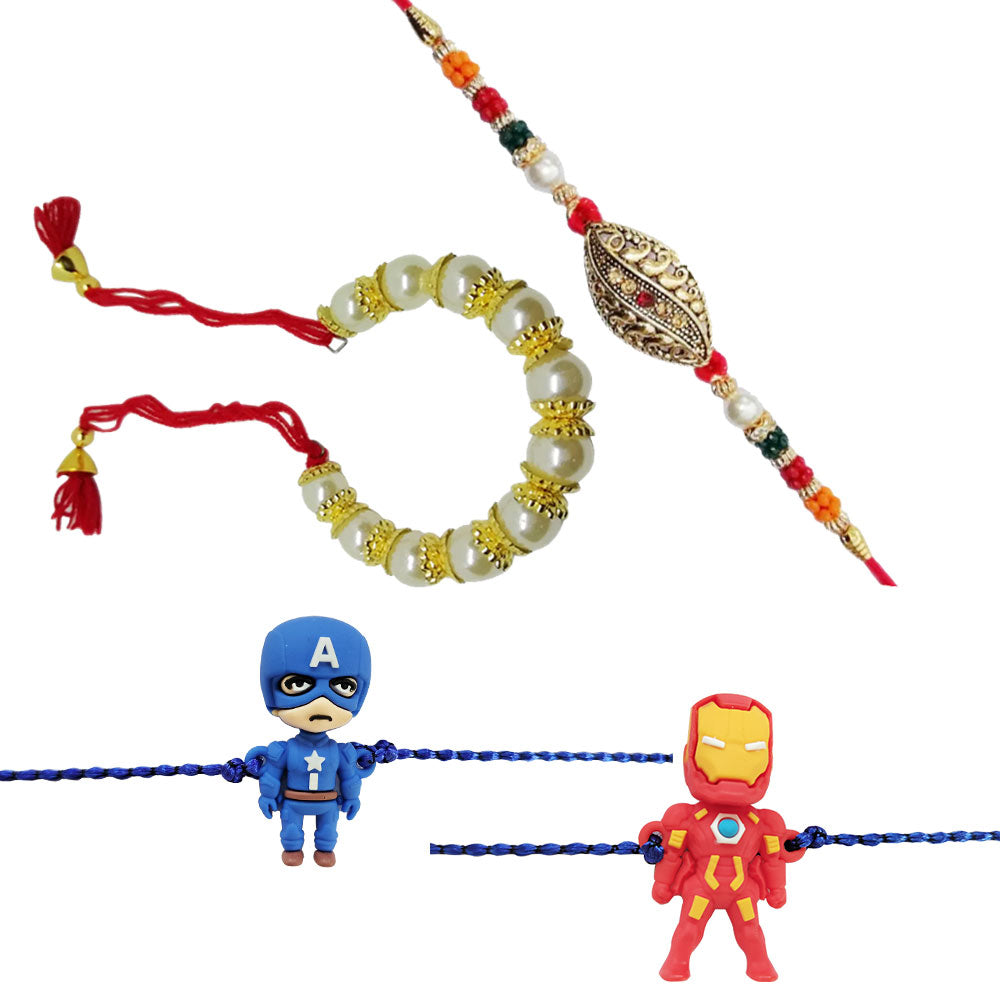 Set Of 4 Rakhis