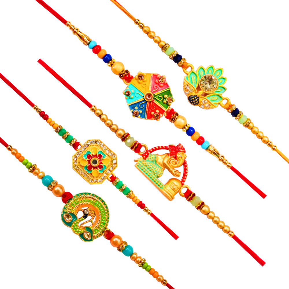 Set of 5 Rakhis